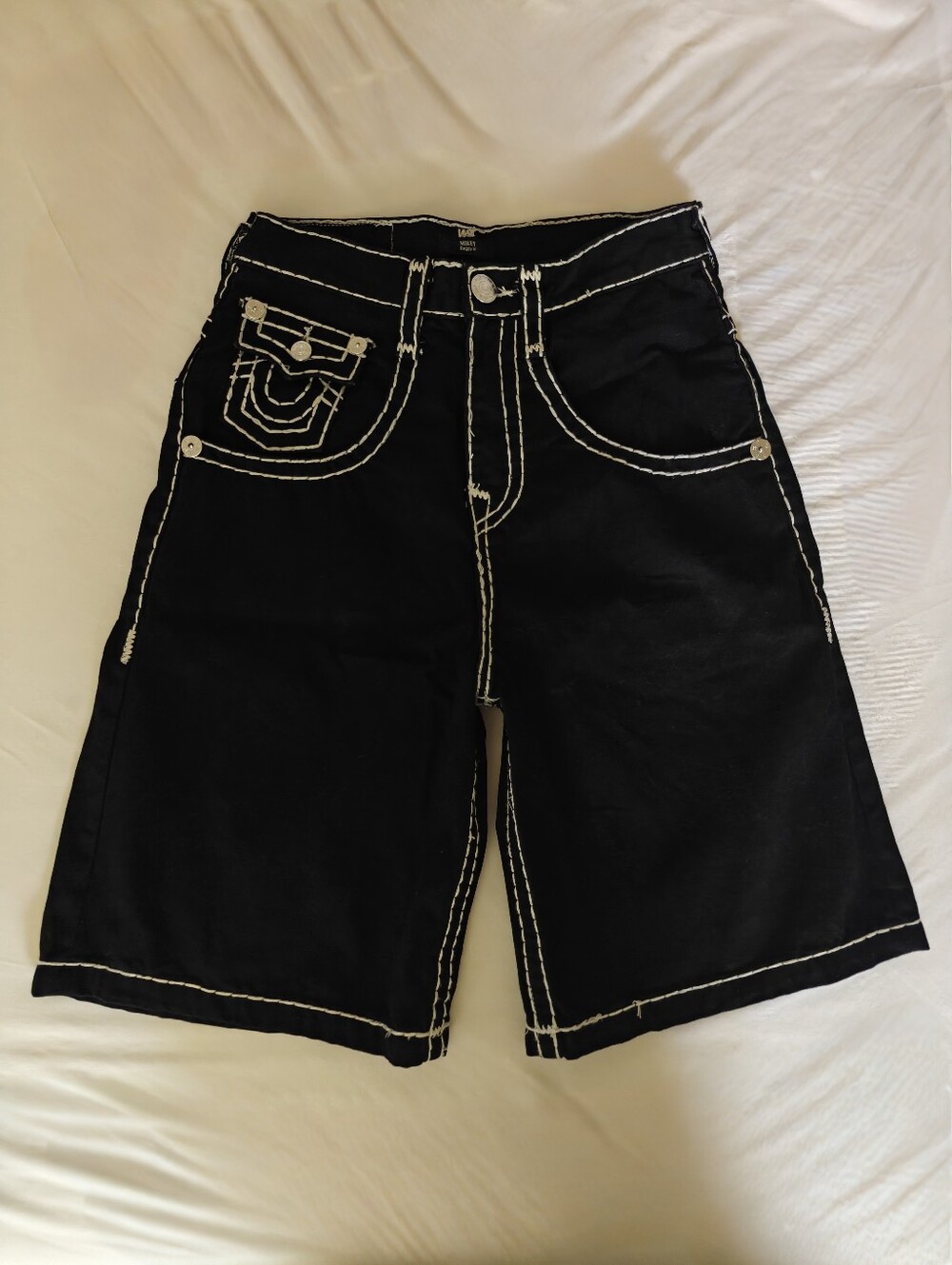 True Religion Mikey Baggy AF Black Denim Shorts / Jorts